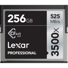 Lexar 256GB Professional 3500x CFast 2.0