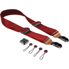 Peak Design Slide Camera Strap SL-L-2 (Red with Tan Leather)
