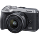 EOS M6 Mark II with 15-45mm Lens and EVF-DC2 Viewfinder (Silver)