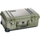 1510SC Studio Case with Lid Organizer and Yellow Divider Set (Green)