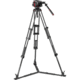 504HD Head & Carbon Fiber Twin Leg Video Tripod Kit (100/75mm, Ground Spreader)