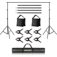 Neewer Photo Studio Backdrop Support System, 10ft/3m Wide 7ft/2.1m High